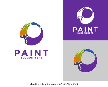 Painting Services Logo Vector, Colorful Paint Home Service logo icon Template