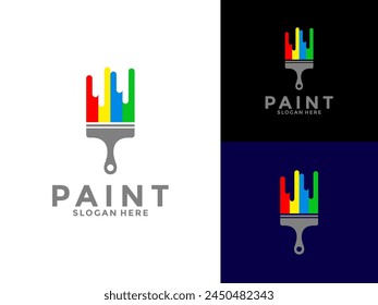 Painting Services Logo Vector, Colorful Paint Home Service logo icon Template