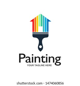 Painting Services Logo Vector Template Stock Vector (Royalty Free ...