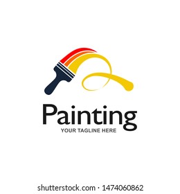 Painting Services Logo Vector Template