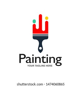 Vector Camera Paint Logo Template Design Stock Vector (Royalty Free ...