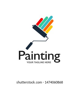 Painting Services Logo Vector Template Stock Vector (Royalty Free ...