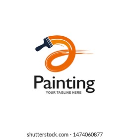 Painting Services Logo Vector Template