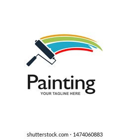 Painting Services Logo Vector Template Stock Vector (Royalty Free ...