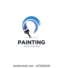 Painting Services Logo Vector Template