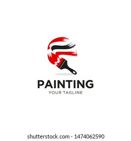 Painting Services Logo Vector Template