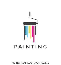 Painting Services Logo Vector Template