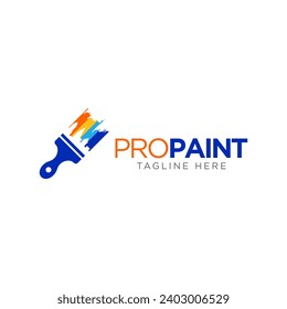 Painting Services Logo Vector Template