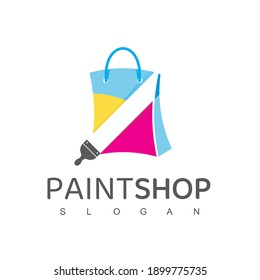 Painting Store Logo Design Template