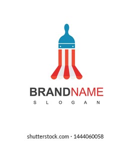 Painting Store Logo Design Vector