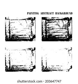 painting texture background, grunge texture. Vector illustration