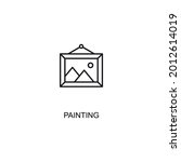 PAINTING Thin Line Icon Vector Eps 10, 48x48 Icon 