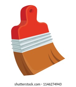 A painting tool with braces and handle, this is paint brush icon