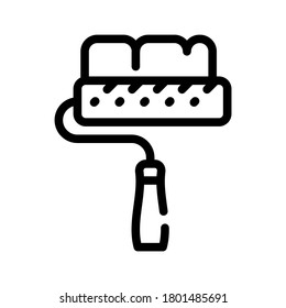 Malwerkzeug Symbol Vektor. Malwerkzeug-Zeichen. isoliertes Kontursymbol