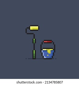 painting tool in pixel style