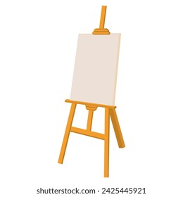 Painting tool wooden easel frame and drawing paper
