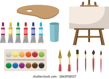 painting tools along with Canvas and Brush