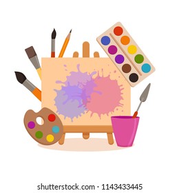 Painting set Royalty Free Stock SVG Vector and Clip Art