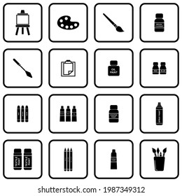 símbolo de símbolo vectorial de herramientas de pintura