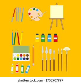 Painting tools. Illustrator for web and mobile design.