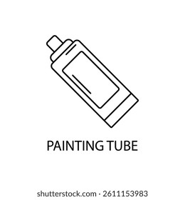 painting tube icons  symbol vector elements for infographic web