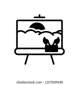 Painting vector icon.