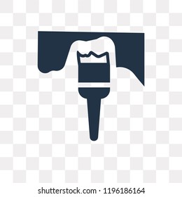 Painting vector icon isolated on transparent background, Painting transparency concept can be used web and mobile