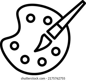 Painting Vector Line Icon Design