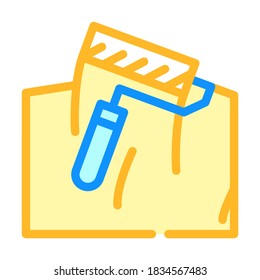 painting wall color icon vector. painting wall sign. isolated symbol illustration