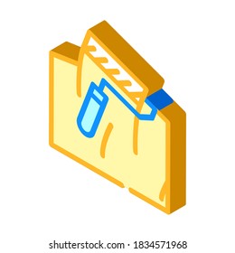 Malerei Wand isometrische Symbol Vektorgrafik. Wandschild. einzelne Symbolillustration
