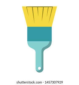 painting work house renovation brush accesory cartoon vector illustration graphic design