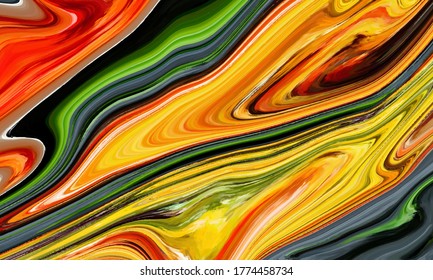 paintings with marbling texture Paint splash Colorful fluid background