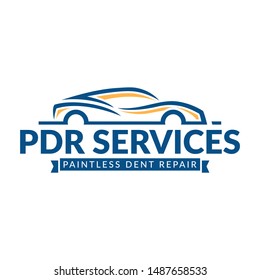 Paintless Dent Repair logo, PDR service logo, automotive company