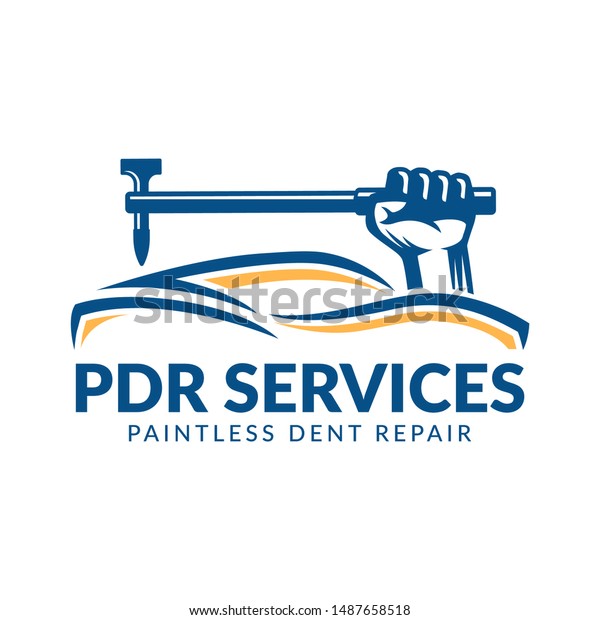 Paintless Dent Repair logo, PDR service logo,
automotive company