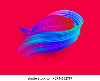 Farben. Die Hintergrundfarbe der Wave Liquid Form. Künstlerisches Design für Ihr Projekt. Vektor-Abbildung