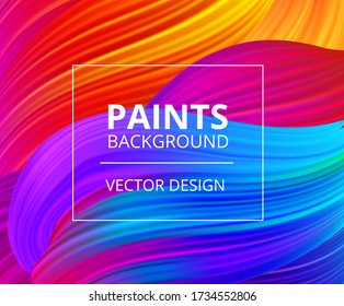 Pinturas. El color de fondo de la forma Líquido de onda. Diseño artístico para su proyecto. Ilustración del vector