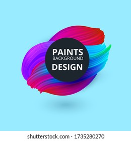 Pinturas. El color de fondo de la forma Líquido de onda. Diseño artístico para su proyecto. Ilustración del vector