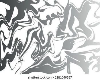 paints. gradient. abstraction. mixing. black and white background. vector illustration