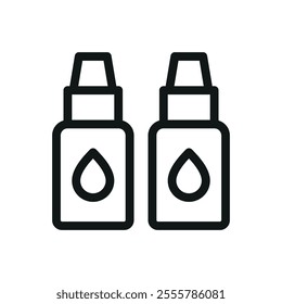 Paints for plastic models isolated icon, model paints vector symbol with editable stroke