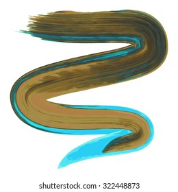 Paints smear for design project -    vector illustration