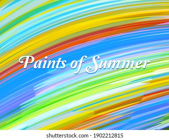 Paints of Summer. Abstract vibrant textured background. Colorful vector graphic pattern