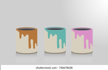 paints in tin bank