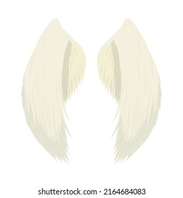 pair angel wings icon isolated