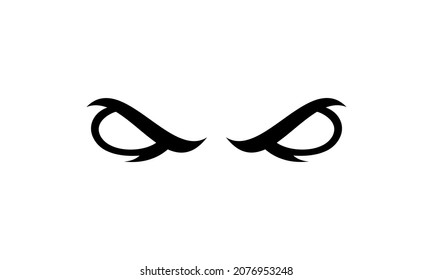 Pair Of Beast Eyes Vector Icon Element