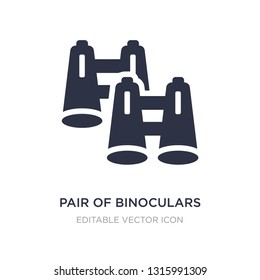 pair of binoculars icon on white background. Simple element illustration from General concept. pair of binoculars icon symbol design.