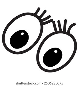 
Figura de par de ojos negros