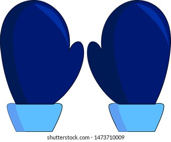 Un par de migajas azules, vectores, dibujos a color o ilustración.