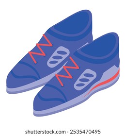 Par de zapatillas azules con cordones rojos, perfectas para correr y hacer ejercicio