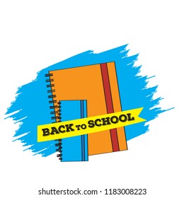 Pair of books. Back to school concept image