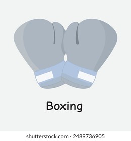 Pair of Boxing Gloves Vector Illustration